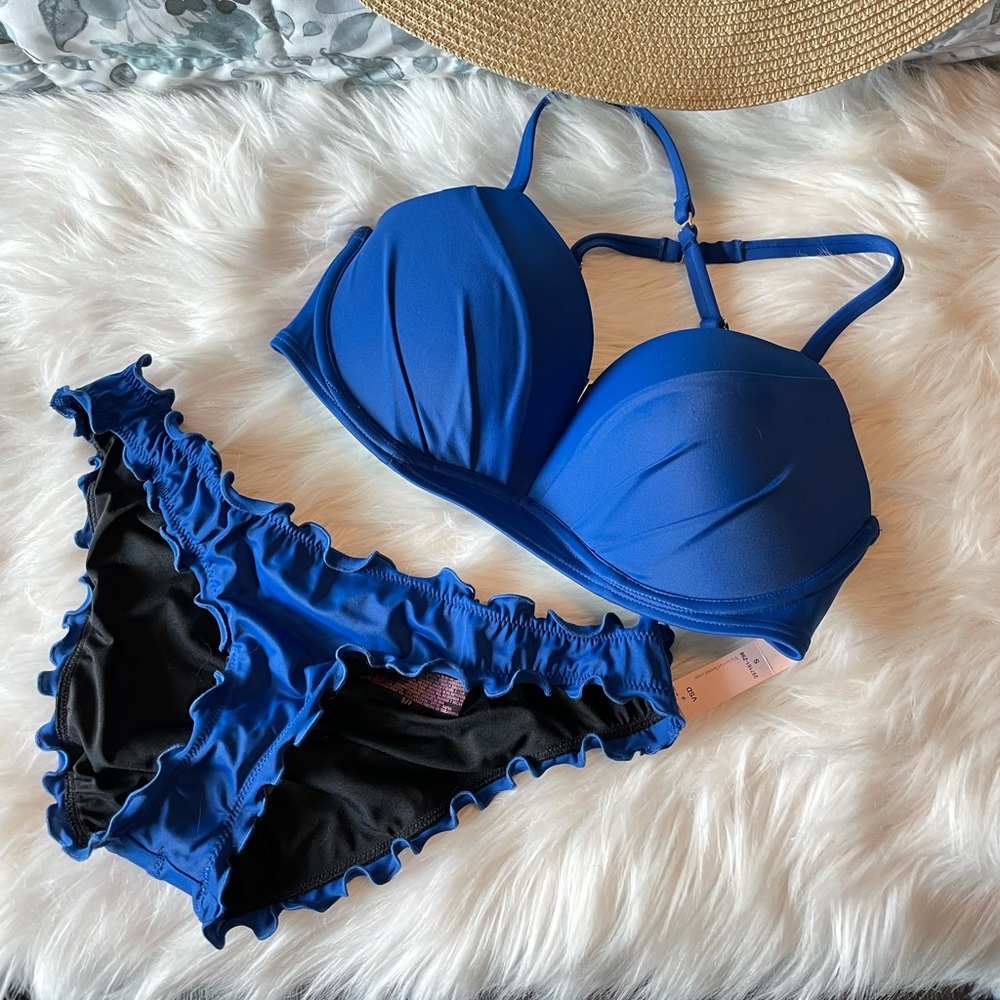 NEW VS royal blue cheeky bikini